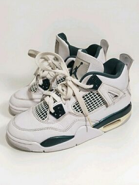 Nike Air Jordan 4 Retro GS Oxidized Green White FQ8213-103 Youth 4Y Woman's 5.5.
